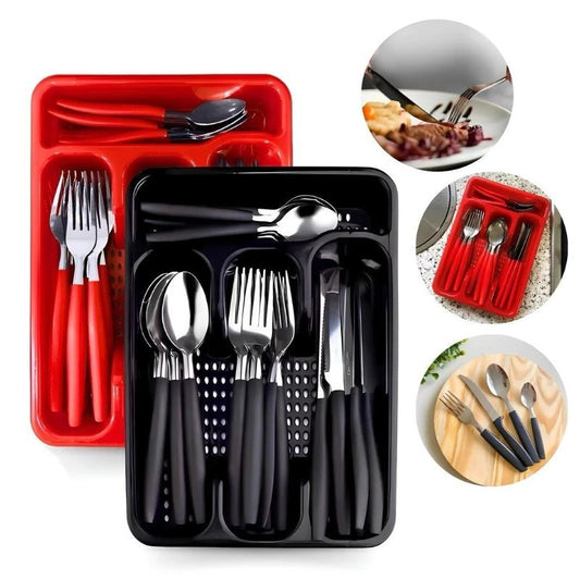 Jogo de Talheres Inox 17 Peças